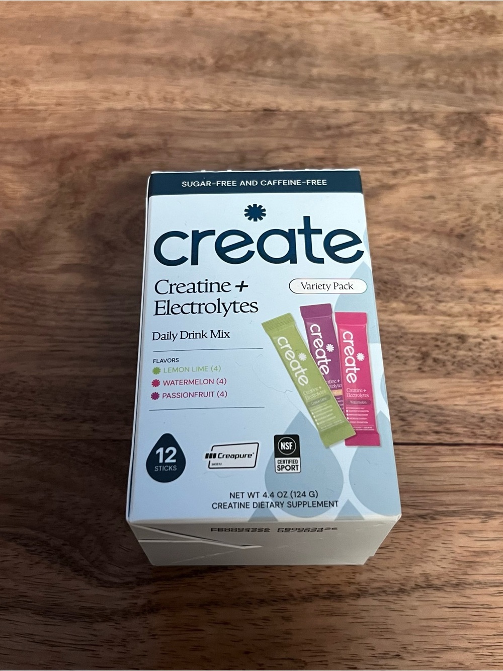 NIB Create Electrolytes Daily Drink Mix - Variety Pack 12 Sticks